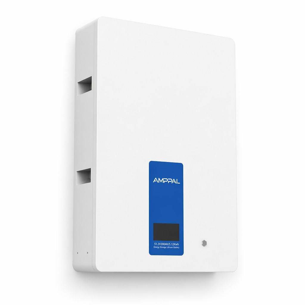 AMPPAL 2,56 kWh 51,2 V 50 Ah fali lakossági energiatároló