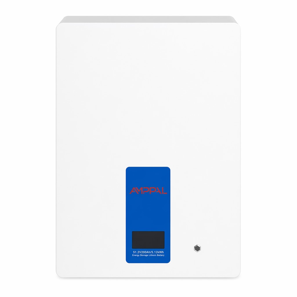 AMPPAL 9,6 kWh 48 V 200 Ah fali lakossági energiatároló